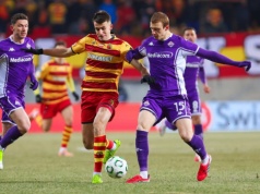 Jagiellonia postawiła się do przerwy. Później dostała bolesną lekcję