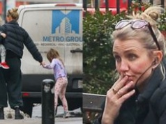 RZADKI WIDOK: Naturalna Cameron Diaz sfotografowana Z DZIEĆMI w Nowym Jorku (ZDJĘCIA)