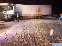 Zestaw wpadł w poślizg na S3, kierowca nie miał już uprawnień za alkohol