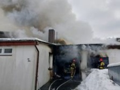 Pożar budynku wielorodzinnego. Jedna osoba poszkodowana