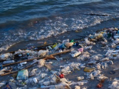 Przypływ śmieci. Morze wyrzuciło plastikowe butelki z lat 60. i 70.