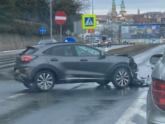 Kolizja i utrudnienia na ulicy Sobieskiego