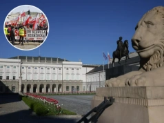 "Jasny sygnał do Brukseli i Berlina". Manifestacja przed Pałacem Prezydenckim