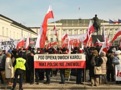 Protest "Nie dla SAFE" w Warszawie. "Nie chcemy tej pożyczki"