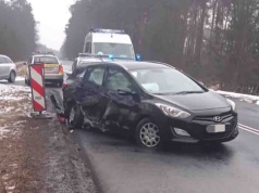 Wypadek na DK32 koło Zielonej Góry. Ranna jedna osoba