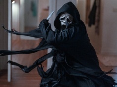 Ghostface i Mckenna Grace w teledysku promującym Krzyk 7