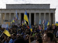 "Putin jest diabłem". Proukraińska manifestacja w Waszyngtonie