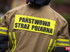 Pożar domku holenderskiego w Bystrzycy Dolnej