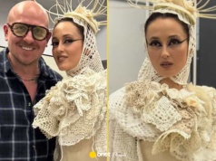 Ukrainka wyszła na scenę w stroju od polskiego projektanta. "Z serwetek"