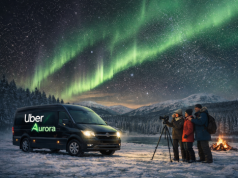 Uber wchodzi na rynek z usługą “Aurora”. Zabierze turystów za darmo na poszukiwanie zorzy polarnej