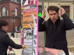 Kołodziejczak otworzył biuro poselskie. Był czerwony dywan, fryzura „jak włosy?" i ... zaklejone nekrologi