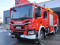 Trzyosiowa Scania na służbie w JRG Puławy