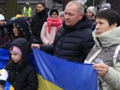 „Anioł śmierci” Putina z połamanymi skrzydłami. Wrocławianie i Ukraińcy uczcili rocznicę wybuchu wojny