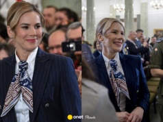 Marta Nawrocka u boku Karola Nawrockiego. Zwróciła się do harcerzy