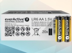 Baterie alkaliczne EverActive AA i AAA 40 sztuk od 26,50 zł (0,66 zł/sztuka) w Amazon PL