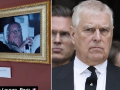 Skandaliczna prowokacja w Luwrze. Zdjęcie księcia Andrzeja zawisło na ścianie muzeum