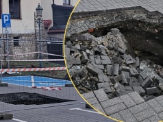 Tajemnicze zapadlisko w polskim mieście. 