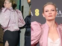 Kirsten Dunst zaliczyła WPADKĘ w drodze na afterparty po gali BAFTA! Rozdarła się jej sukienka... (ZDJĘCIA)