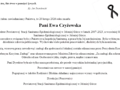 Zmarła Ewa Czyżewska - wieloletnia dyrektor jeleniogórskiego sanepidu