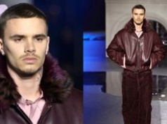 Romeo Beckham maszeruje na pokazie Burberry podczas London Fashion Week. Ma zadatki na modela? (ZDJĘCIA)