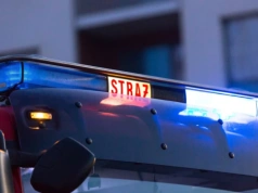 Pożar elewacji galerii handlowej, zarządzono ewakuację. Komunikat policji