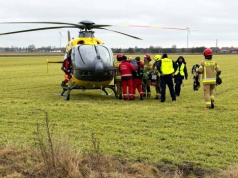 Uwaga! Zdarzenie drogowe – DK36! Na miejscu śmigłowiec LPR