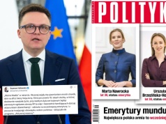 Hołownia znów rozjuszony polskim dziennikarstwem, krytykuje "Politykę" za okładkę z jego żoną