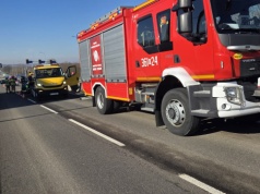 Dachowanie w Zgłobicach, poszkodowana 30-latka