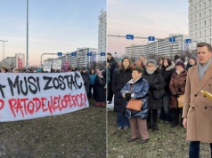 Protest przed Alfa Centrum w Gdańsku. Mieszkańcy nie chcą wyburzenia galerii