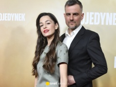 Agnieszka Więdłocha i Antoni Pawlicki na premierze "Pojedynku". Para zadała szyku