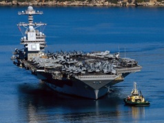 Największy lotniskowiec świata wypłynął w Europie. Celem Iran?