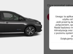 Aplikacja Nissan Connect przestanie działać w Leafach wyprodukowanych do maja 2019 i e-NV do 2022 roku. To zaplanowane
