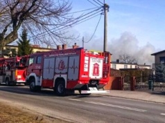 Pożar w Wysocku Małym (ZDJĘCIA, WIDEO)