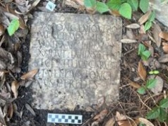 Znaleźli płytę w ogrodzie. Okazała się prawdziwym skarbem