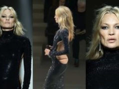 52-letnia Kate Moss ŚWIECI STRINGAMI na pokazie Gucci. Petarda? (ZDJĘCIA)
