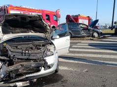 Trzy panie spotkały się na rondzie przy Makro w Lublinie. Wszystkie trafiły do szpitali