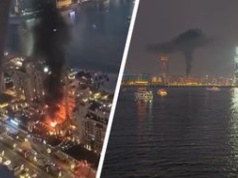 Odłamki irańskich rakiet spadają na Dubaj. Miasto płonie