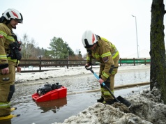 Warmińsko-mazurskie: 40 interwencji strażaków w związku ze skutkami odwilży