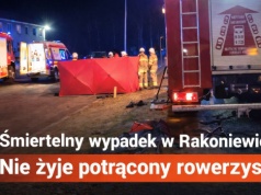 Tragedia na DK32 w Rakoniewicach. Nie żyje 33-letni rowerzysta