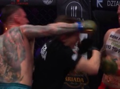 Sceny na gali w Polsce. Potężne ciosy na twarz sędziego