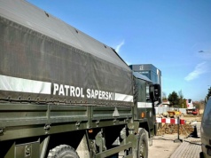 Interwencja saperów na placu budowy ronda