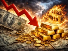 Złoto łamie logikę i spada o blisko 4%? Rynek reaguje na silnego dolara