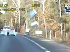 Styropianowy atak na drodze pod Wilgą. Policjantom SPEED nie było do śmiechu