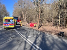 Śmierć motocyklisty, zderzył się z ciężarówką