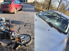 Jeden samochód potrącił rowerzystę, a drugi motocyklistę. Sobota grozy w Płocku