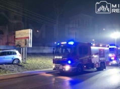 Pijany Ukrainiec rozbił auto na słupie. Miał ponad 3 promile alkoholu