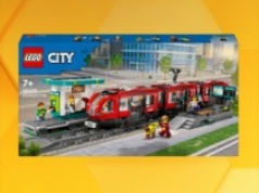 Zestaw LEGO City Tramwaj miejski ze stacją za 259 zł (cena kat. 389,99 zł) na Allegro