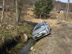 Uber w rowie na ulicy Wolności w Szklarskiej Porębie. Prawdopodobnie kierowcę trochę poniosło.