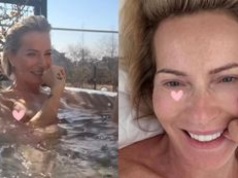 Łagodnie uśmiechnięta Paulina Smaszcz TOPLESS pławi się w jacuzzi (FOTO)