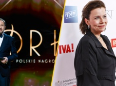 Andrzej Konopka żartuje podczas gali Orłów 2026. Agata Kulesza odpowiada śmiechem